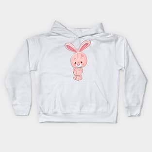 Cute Pink Bunny Kids Hoodie